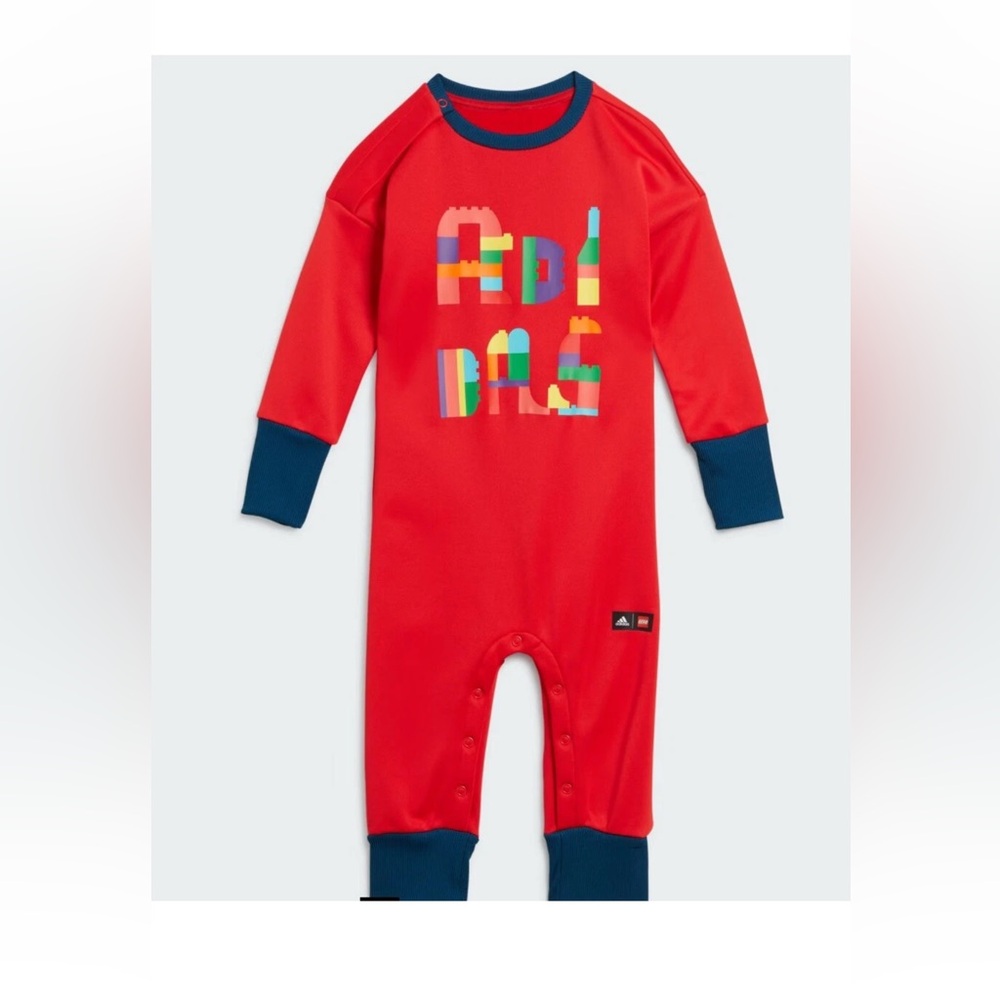 SPECIAL EDITION LEGO ADIDAS Red Onesie with Multicolor Design